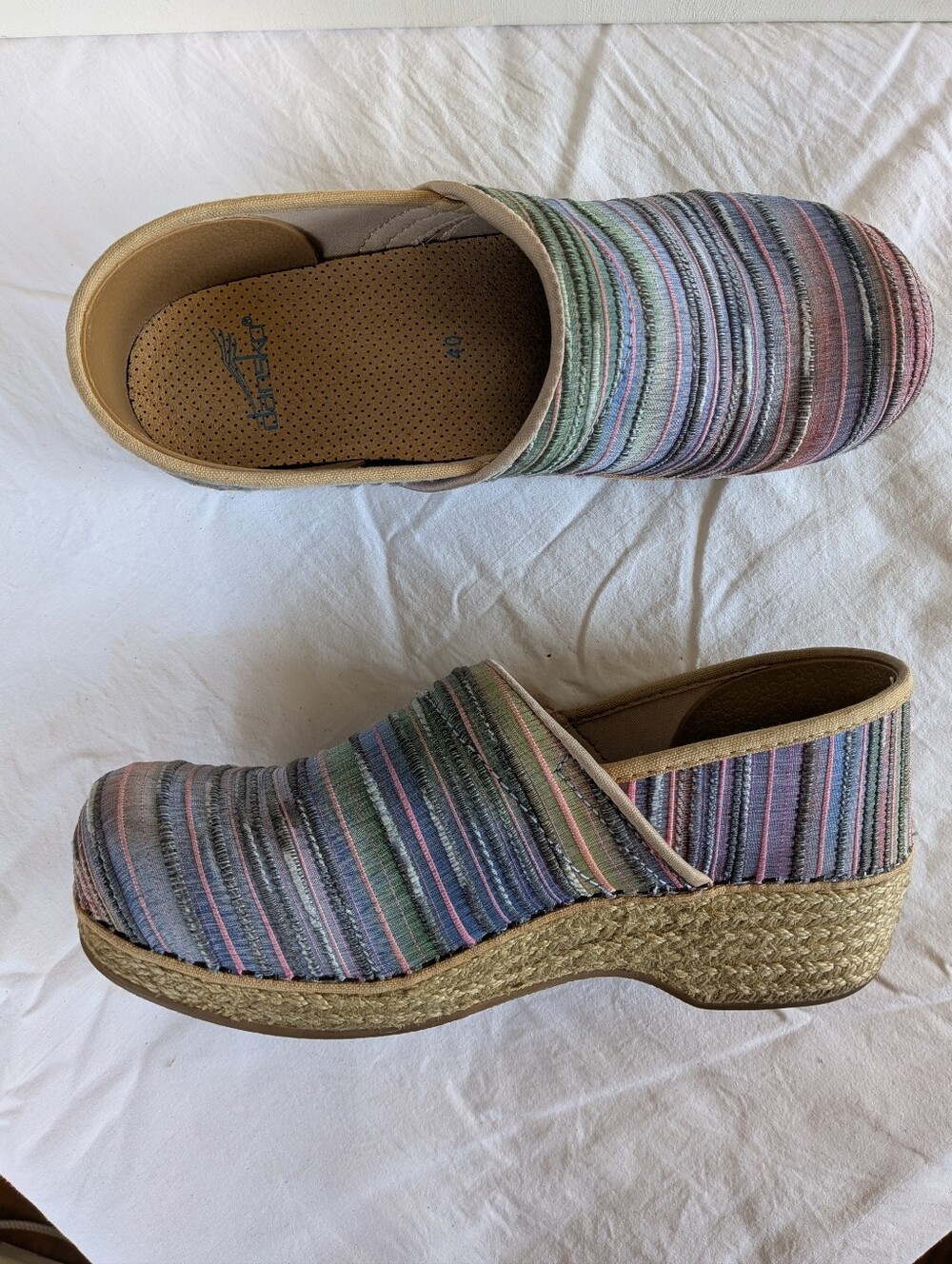 Dansko 9.5 10 Jute Pro Artisan Weave Clogs